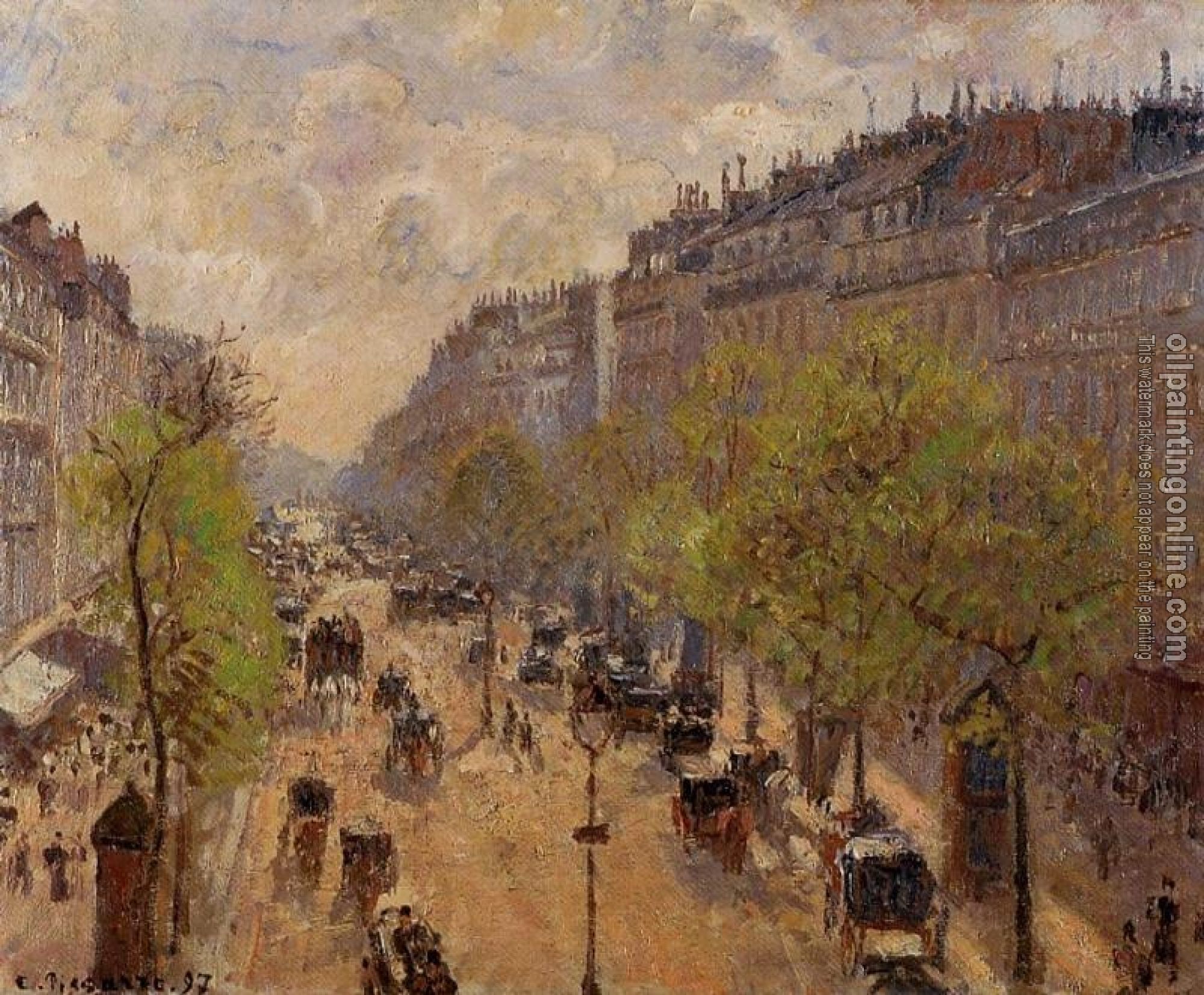 Pissarro, Camille - Boulevard Montmartre, Spring